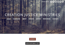 Tablet Screenshot of creationjustice.org